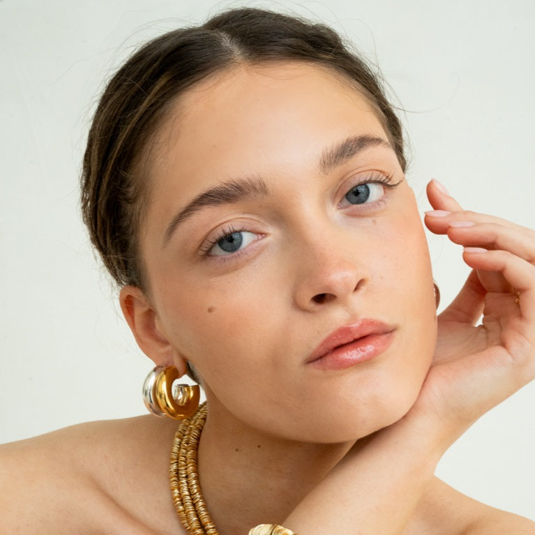 Chunky Hoops Gold
