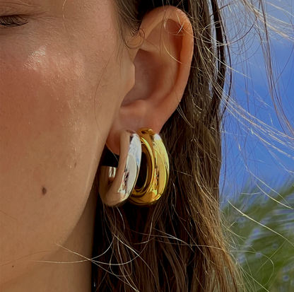 Chunky Hoops Gold