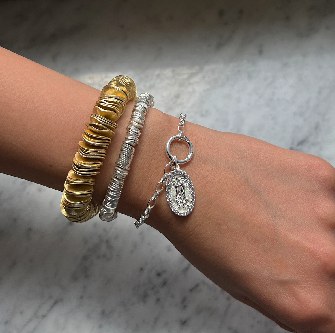 Silver Santo Bracelet