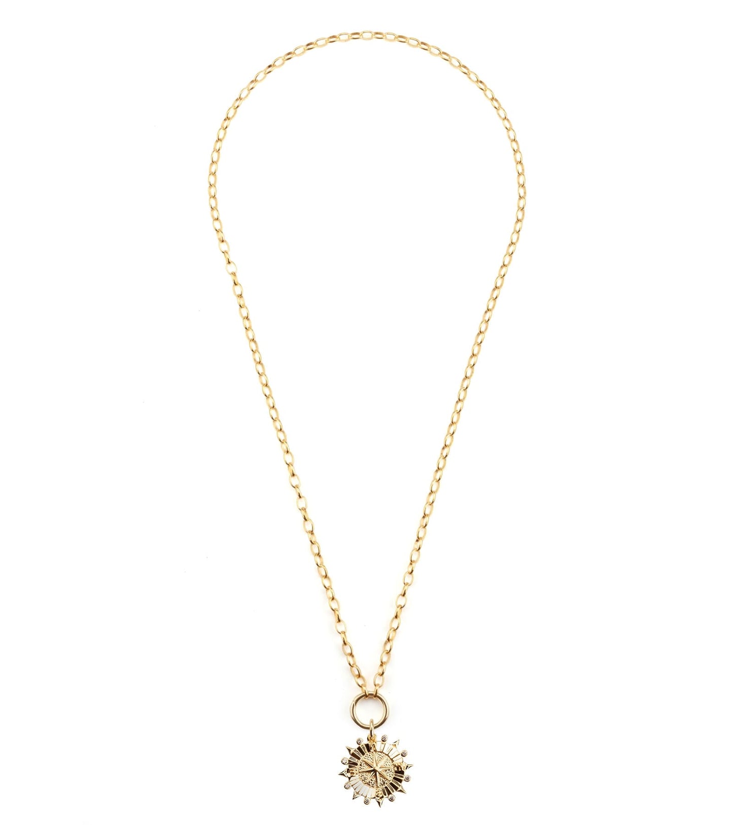 Short Golden Santo Necklace