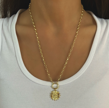 Short Golden Santo Necklace